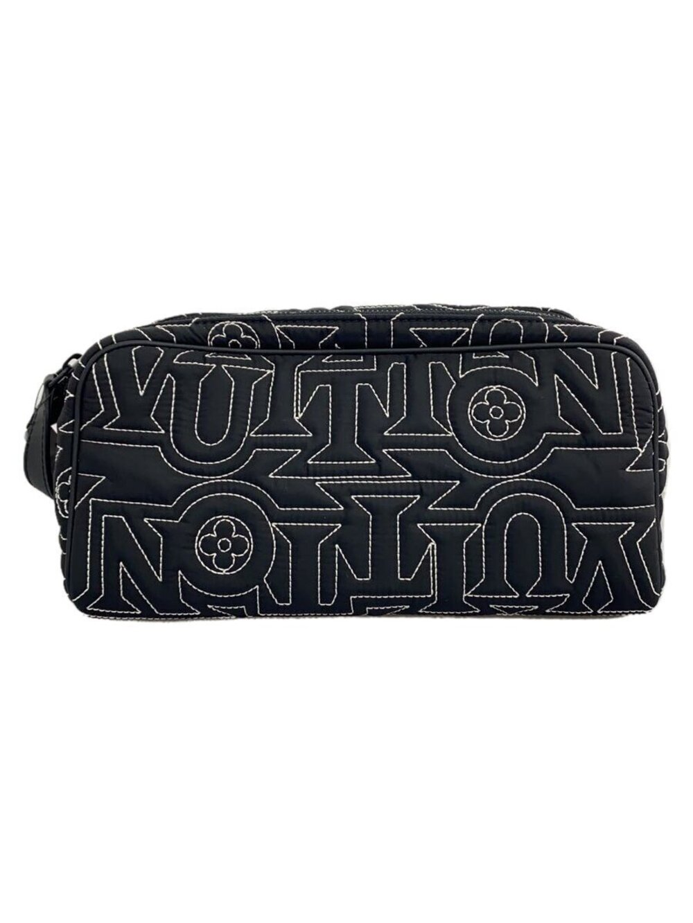 LOUIS VUITTON Snow Dopp Shoulder Bag Black All over